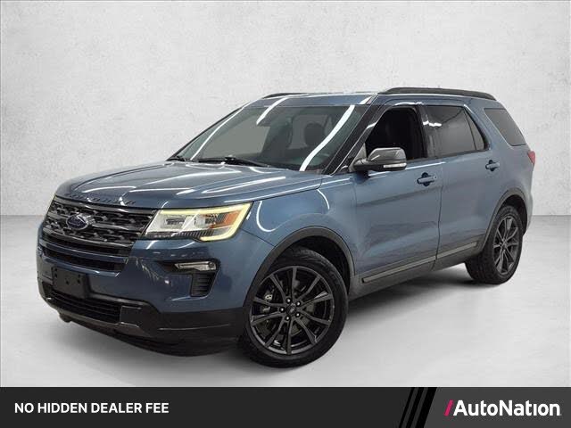 Blue Metallic 2018 Ford Explorer SUV / Crossover Front-Wheel Drive 6-Speed Automatic
