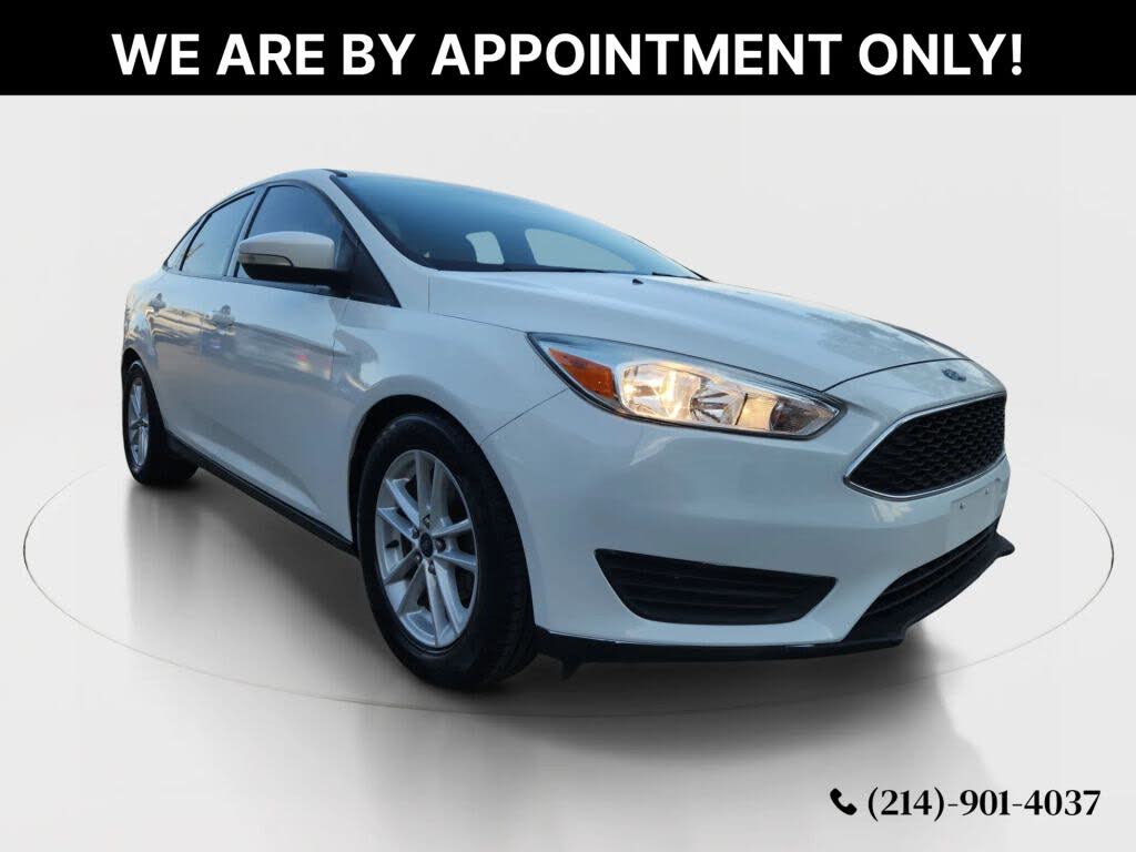 White 2016 Ford Focus Sedan Front-Wheel Drive 6-Speed Automatic