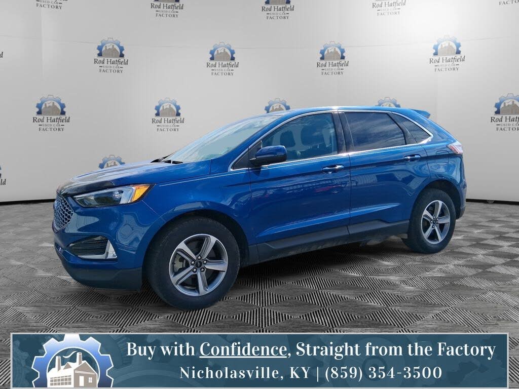 Atlas Blue Metallic 2024 Ford Edge SUV / Crossover All-Wheel Drive 8-Speed Automatic