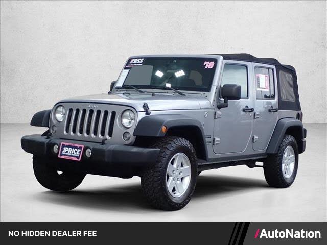 Billet Silver Metallic Clearcoat 2018 Jeep Wrangler SUV / Crossover Four-Wheel Drive 5-Speed Automatic