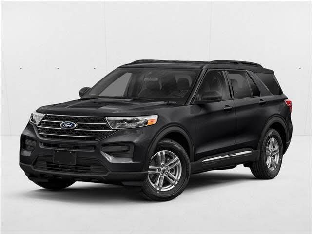 Agate Black Metallic 2022 Ford Explorer SUV / Crossover Rear-Wheel Drive Automatic