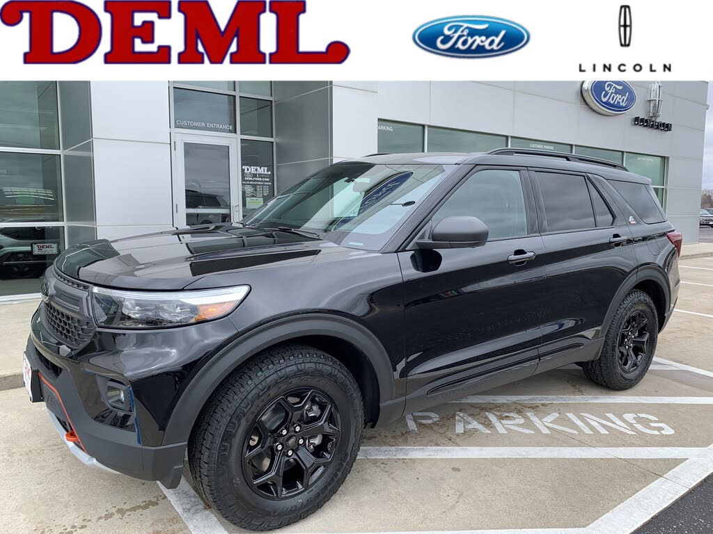 Agate Black Metallic 2022 Ford Explorer SUV / Crossover All-Wheel Drive Automatic