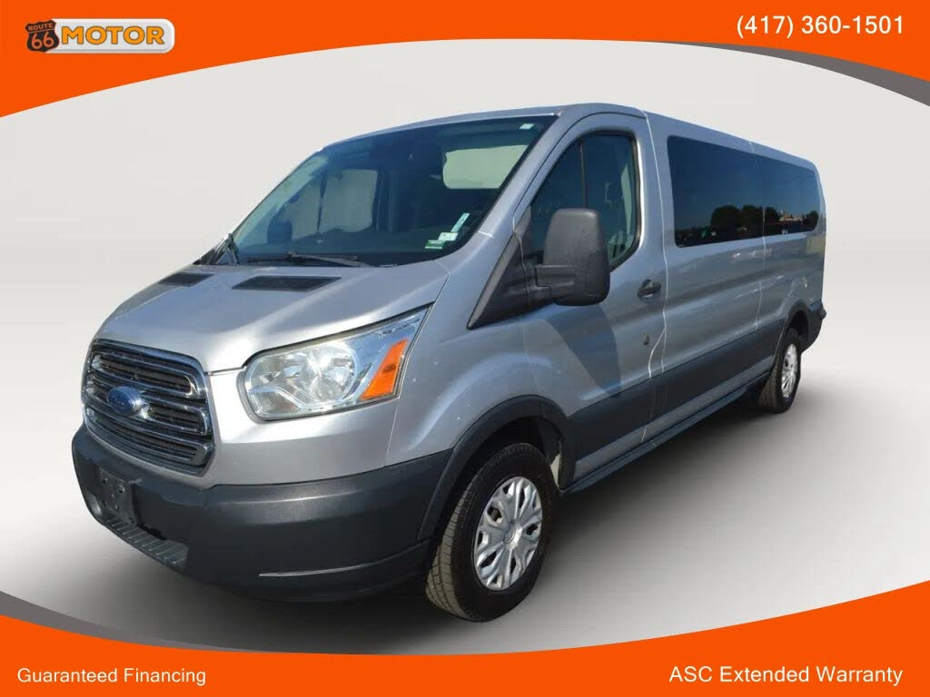 Silver 2015 Ford Transit Passenger Van Rear-Wheel Drive 6-Speed Automatic