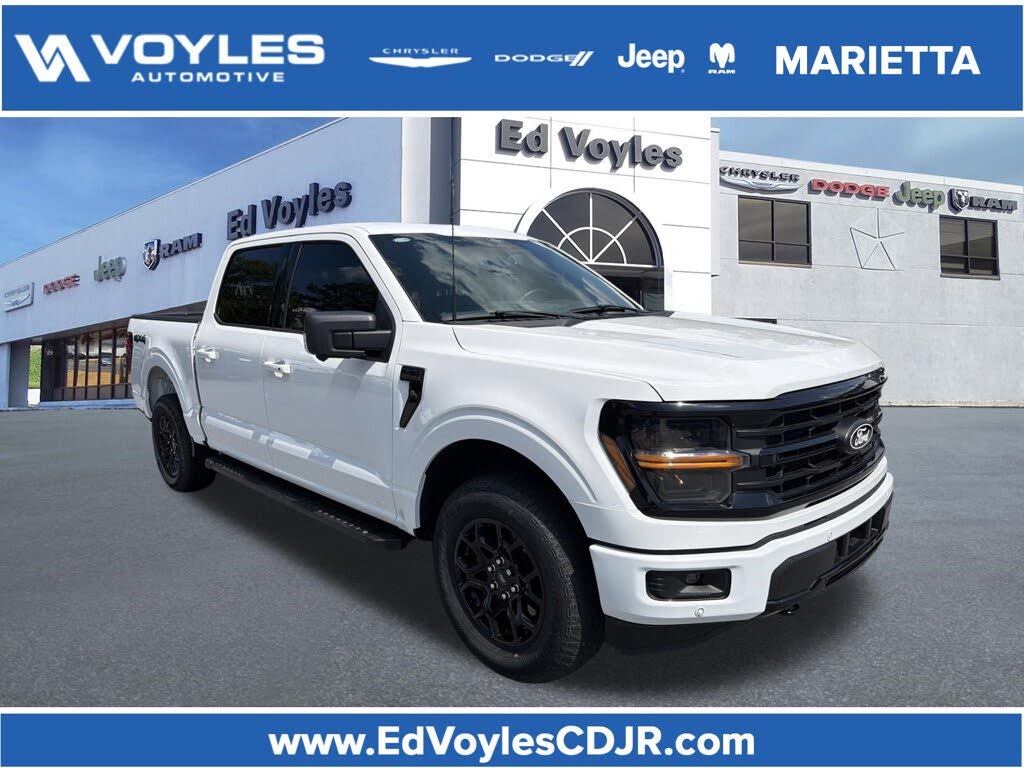 White 2024 Ford F-150 Pickup Truck Four-Wheel Drive Automatic