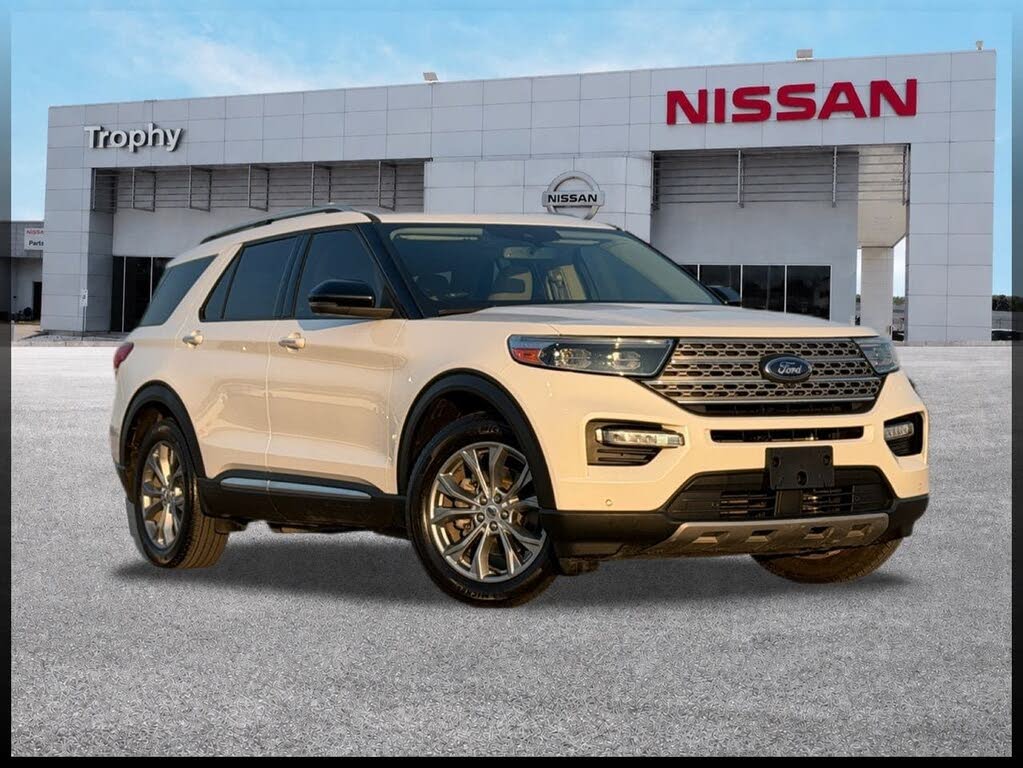 White Metallic 2022 Ford Explorer SUV / Crossover Rear-Wheel Drive Automatic