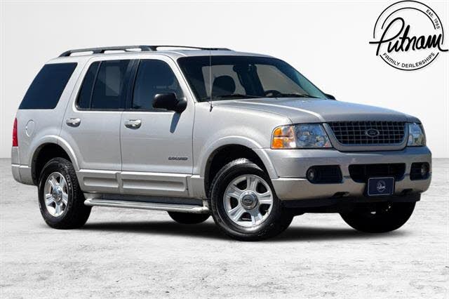 Silver Birch Clearcoat Metallic 2002 Ford Explorer SUV / Crossover Four-Wheel Drive 5-Speed Automatic