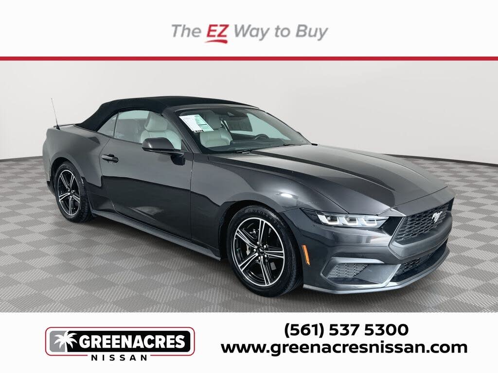 Gray Metallic 2024 Ford Mustang Convertible Rear-Wheel Drive Automatic