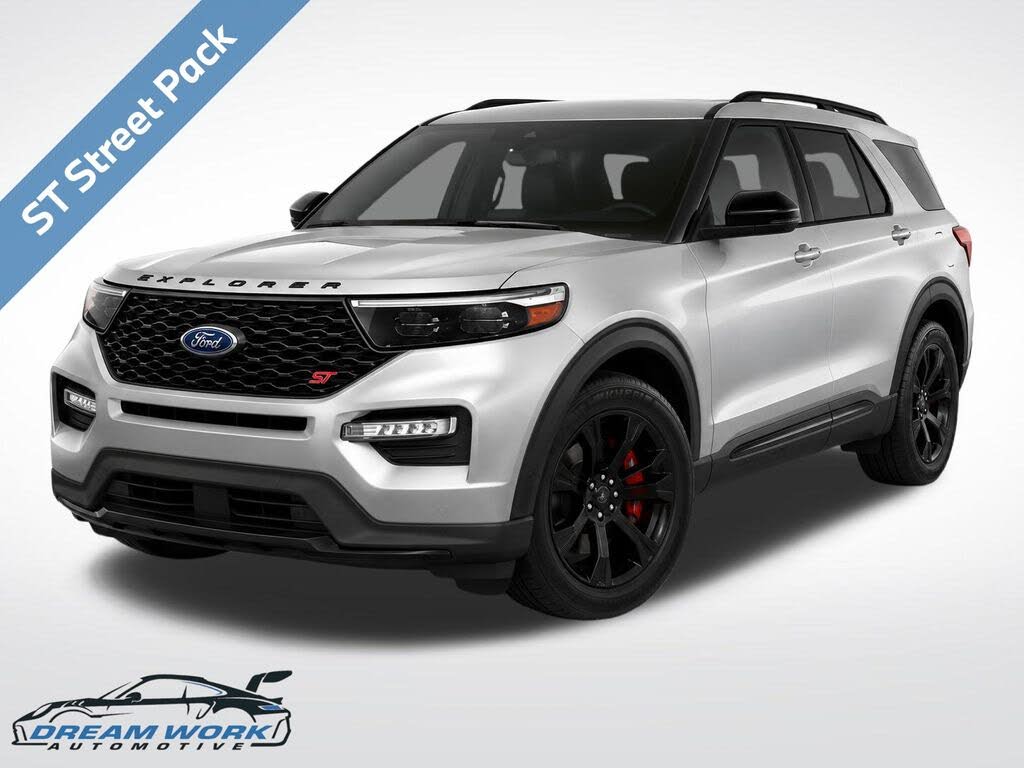 Silver Metallic 2020 Ford Explorer SUV / Crossover All-Wheel Drive Automatic