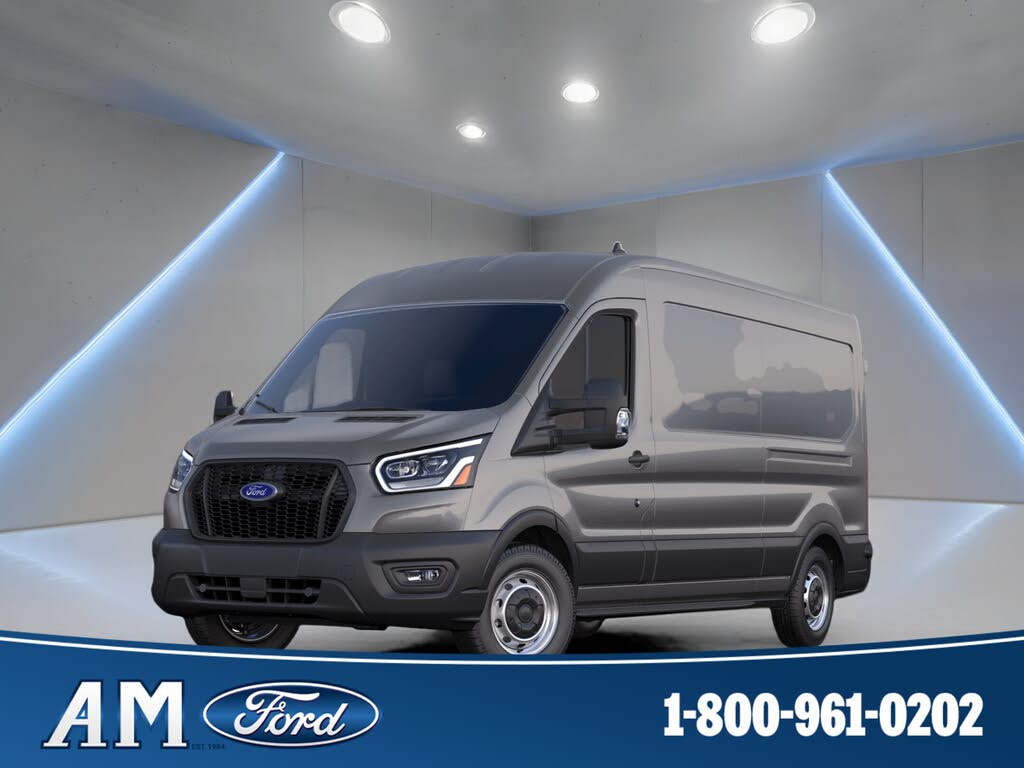 Gray 2023 Ford Transit Cargo Van Rear-Wheel Drive Automatic