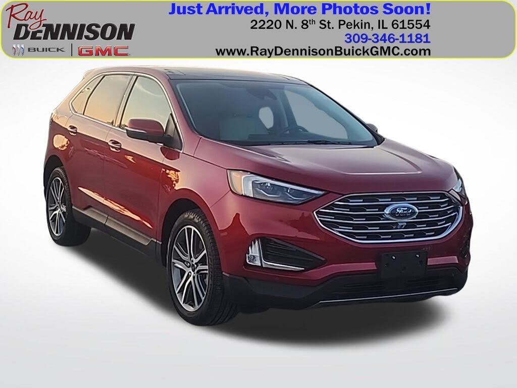 Rapid Red Metallic Tinted Clearcoat 2024 Ford Edge SUV / Crossover All-Wheel Drive 8-Speed Automatic