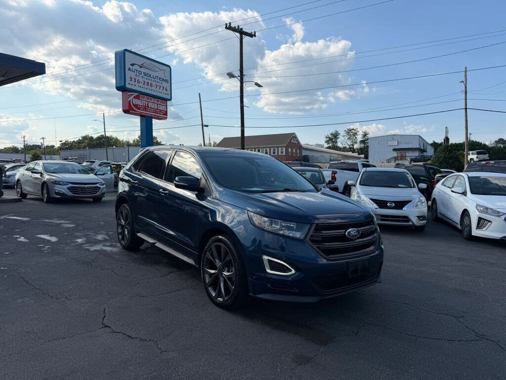 Blue 2017 Ford Edge SUV / Crossover All-Wheel Drive 6-Speed Automatic