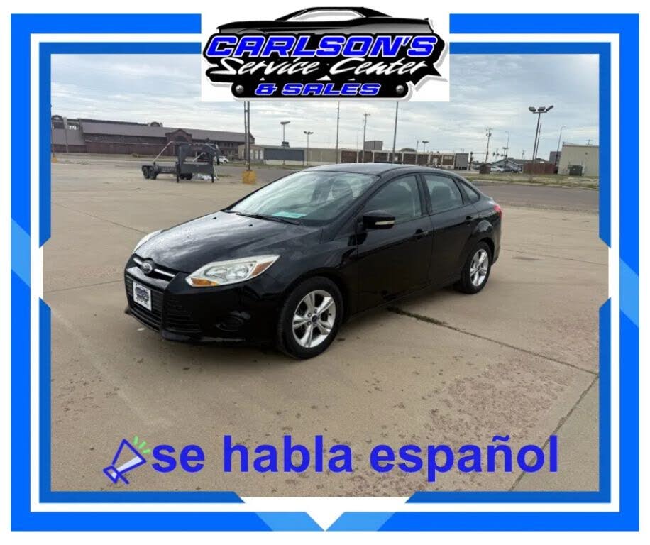 Black 2014 Ford Focus Sedan Front-Wheel Drive 6-Speed Automatic
