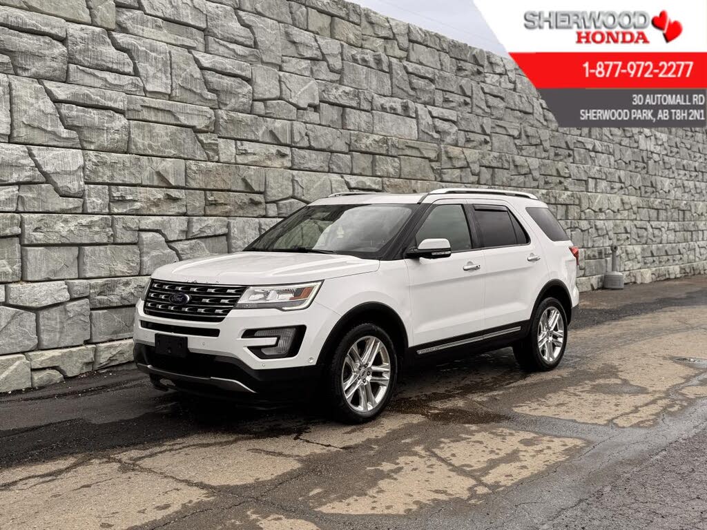 White 2017 Ford Explorer SUV / Crossover All-Wheel Drive Automatic