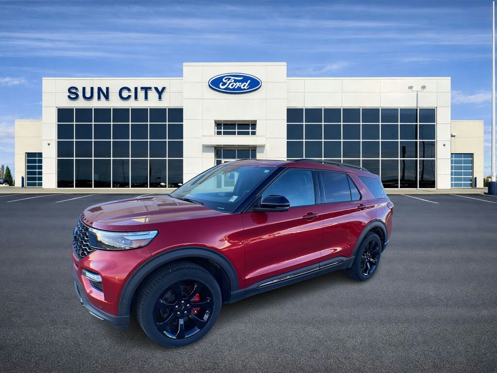 Rapid Red Metallic Tinted Clearcoat 2020 Ford Explorer SUV / Crossover All-Wheel Drive Automatic