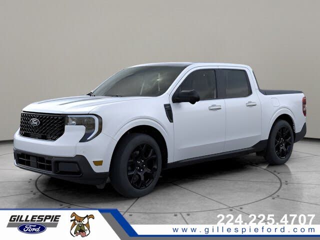 Space White Metallic 2025 Ford Maverick Pickup Truck All-Wheel Drive Automatic