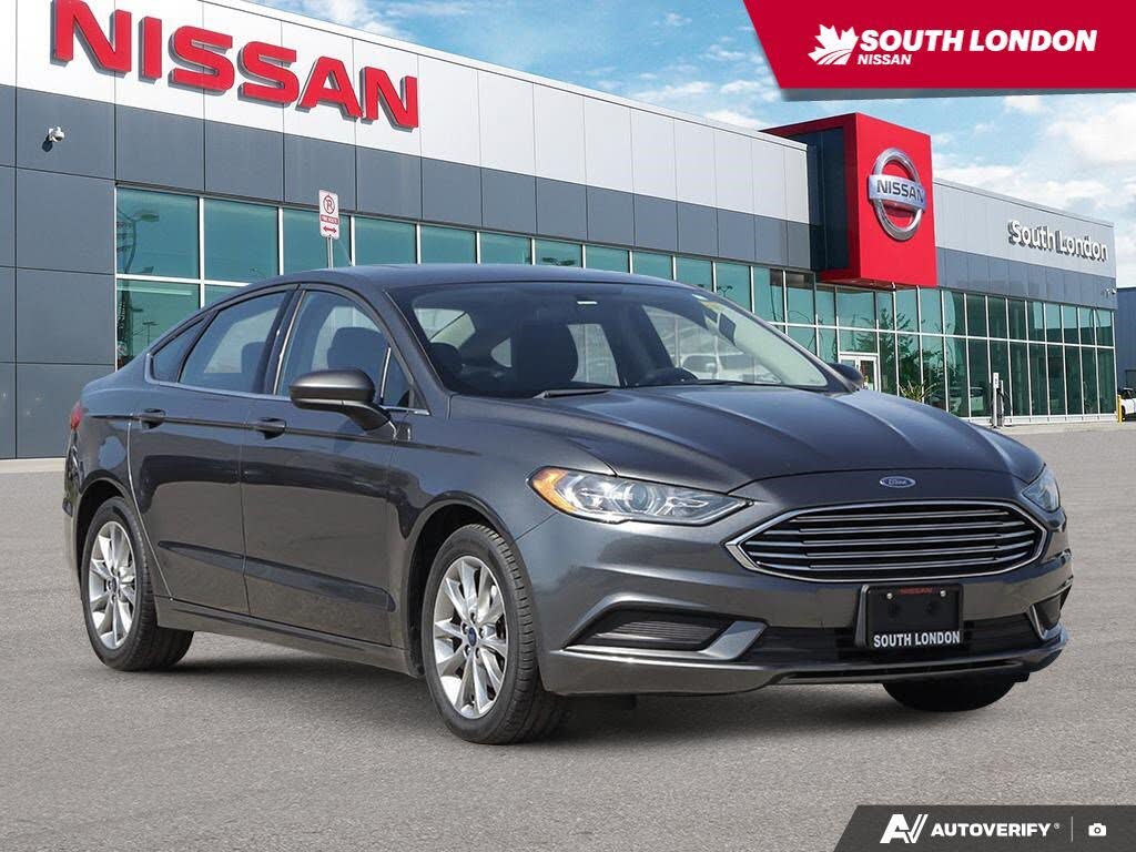 Gray 2017 Ford Fusion Sedan Front-Wheel Drive Automatic