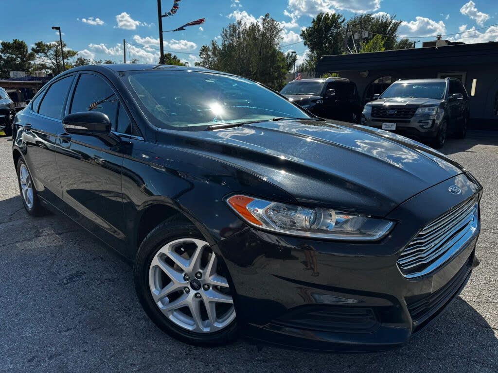 Black 2014 Ford Fusion Sedan Front-Wheel Drive 6-Speed Automatic