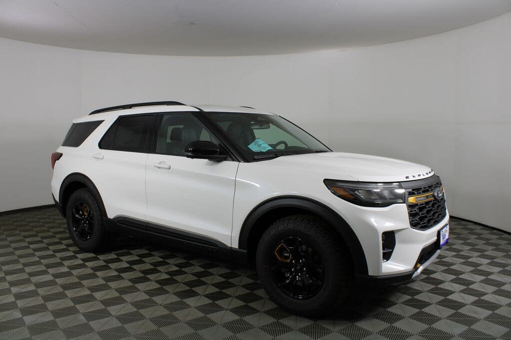 Star White Metallic Tri-Coat 2026 Ford Explorer SUV / Crossover All-Wheel Drive Automatic