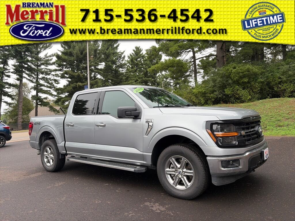 Silver 2025 Ford F-150 Pickup Truck Four-Wheel Drive Automatic