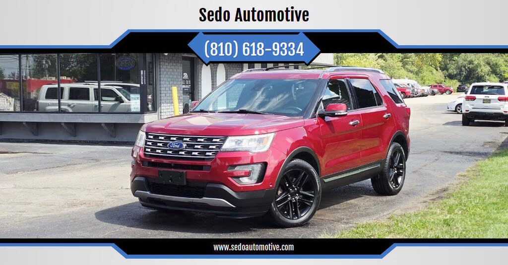 Red 2017 Ford Explorer SUV / Crossover All-Wheel Drive 6-Speed Automatic