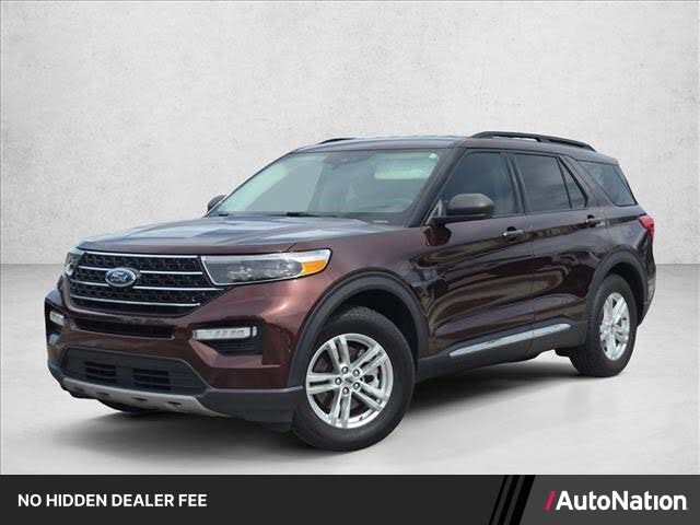 Red (Rich Copper Metallic Tinted Clearcoat) 2020 Ford Explorer SUV / Crossover Rear-Wheel Drive Automatic
