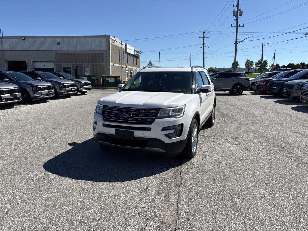 White Platinum Metallic Tri-Coat (UG) 2017 Ford Explorer SUV / Crossover All-Wheel Drive Automatic