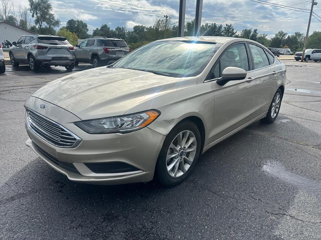 Brown (Tan) 2017 Ford Fusion Sedan Front-Wheel Drive 6-Speed Automatic