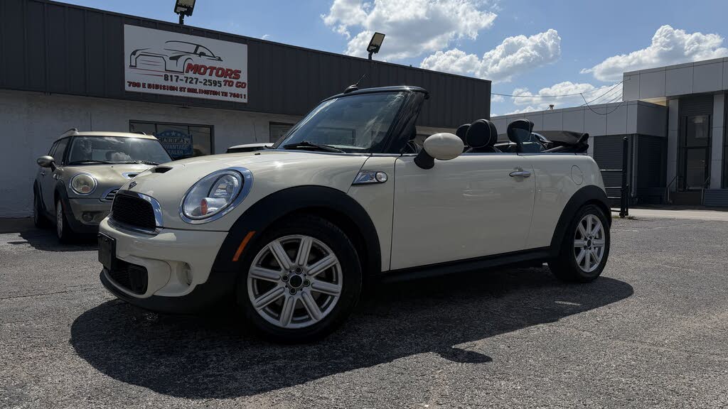 White 2012 MINI Cooper Convertible Front-Wheel Drive Automatic