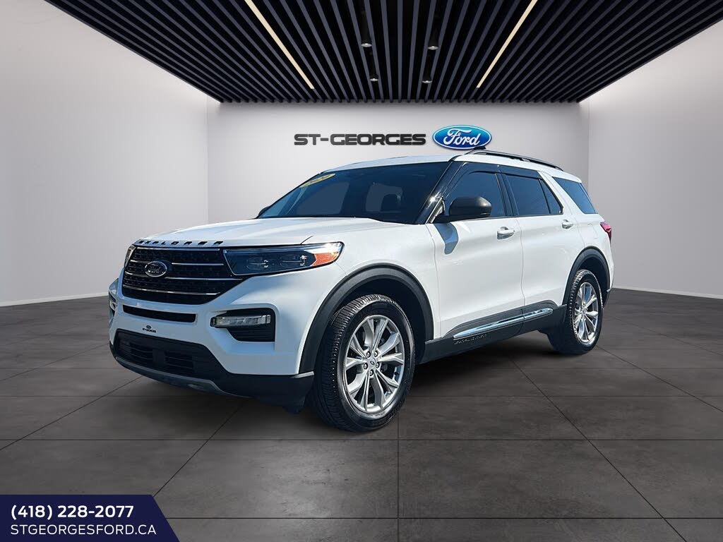 White 2020 Ford Explorer SUV / Crossover All-Wheel Drive Automatic