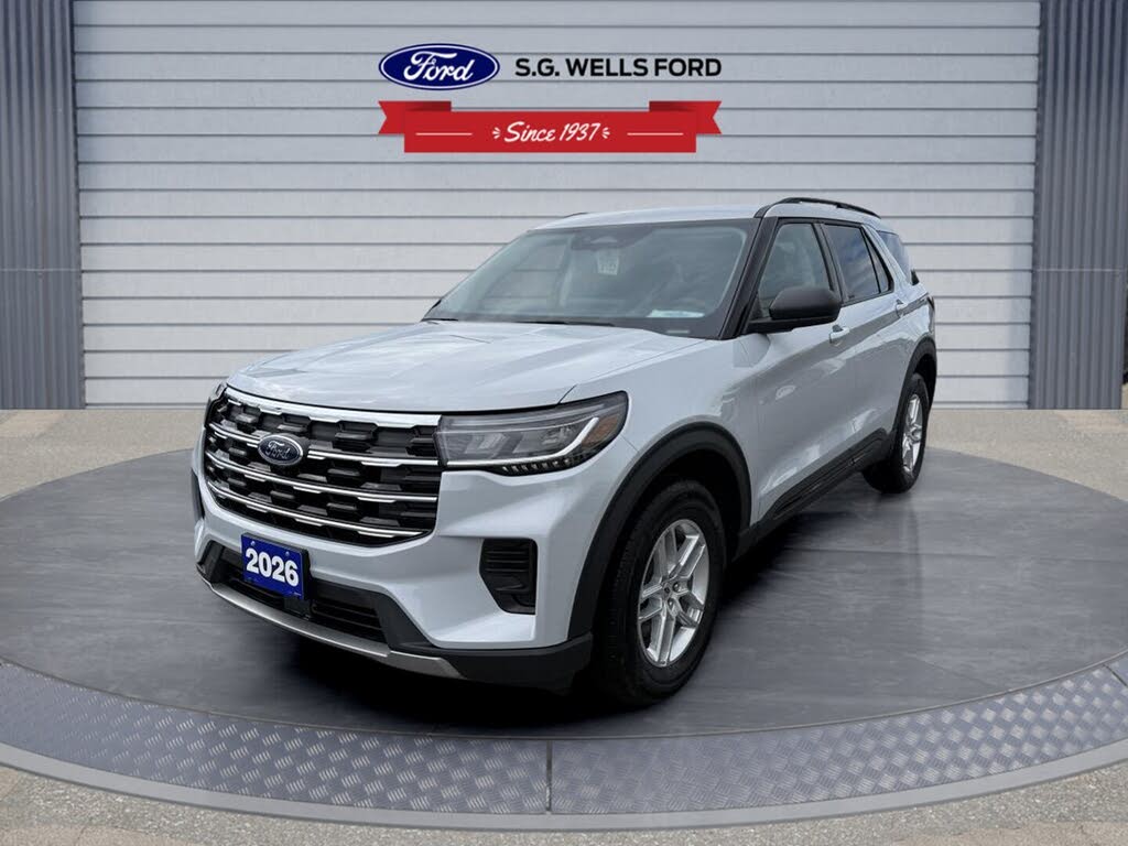 Space White Metallic (A3) 2026 Ford Explorer SUV / Crossover All-Wheel Drive Automatic