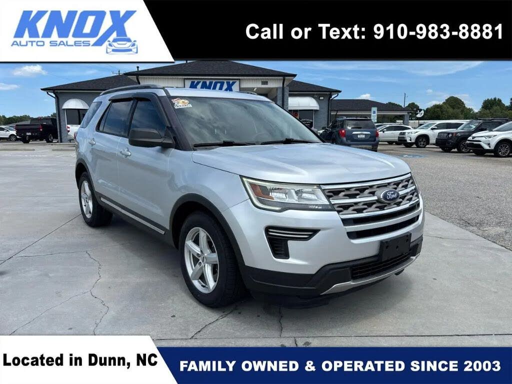 Silver 2018 Ford Explorer SUV / Crossover Front-Wheel Drive Automatic