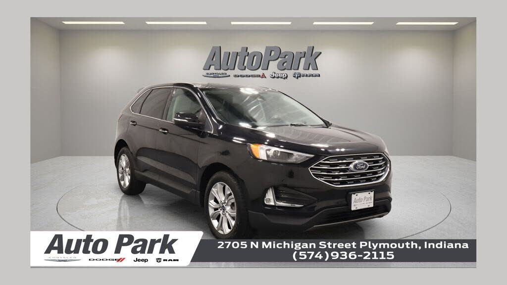 Black Metallic 2022 Ford Edge SUV / Crossover All-Wheel Drive 8-Speed Automatic
