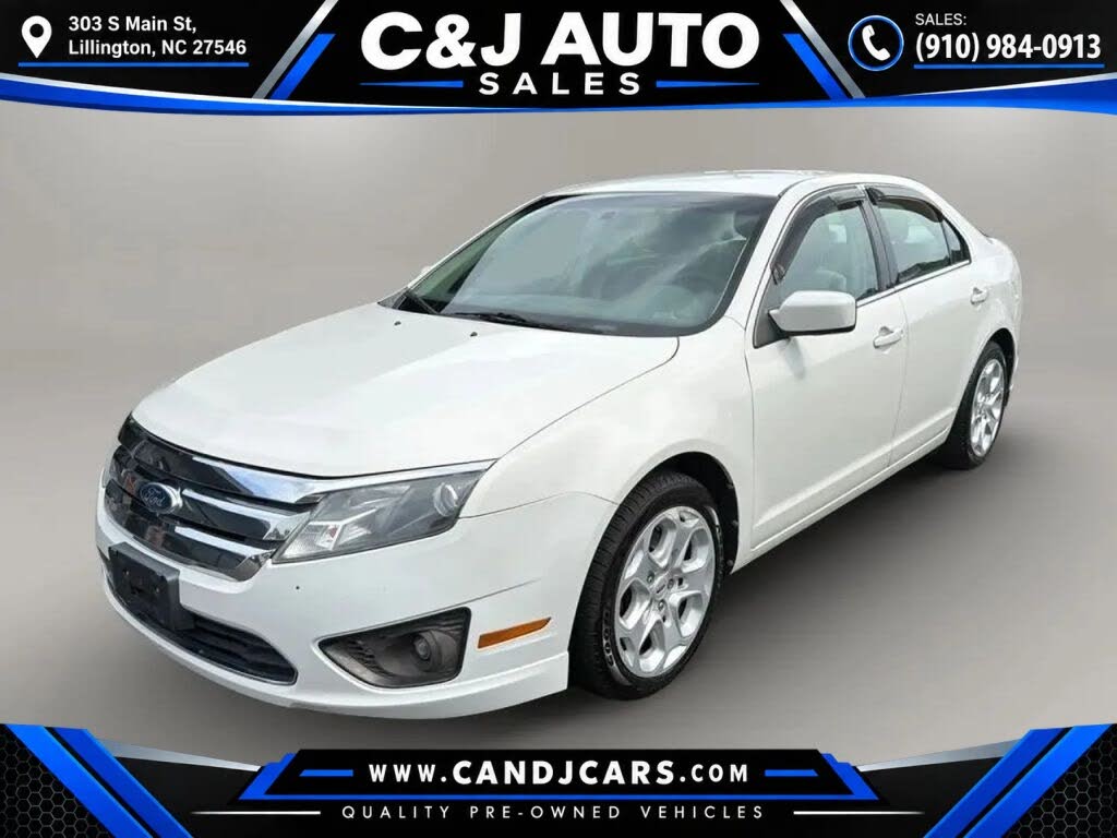 White 2011 Ford Fusion Sedan Front-Wheel Drive 6-Speed Automatic Overdrive