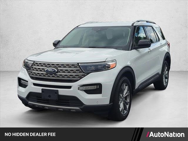 Oxford White 2022 Ford Explorer SUV / Crossover All-Wheel Drive Automatic