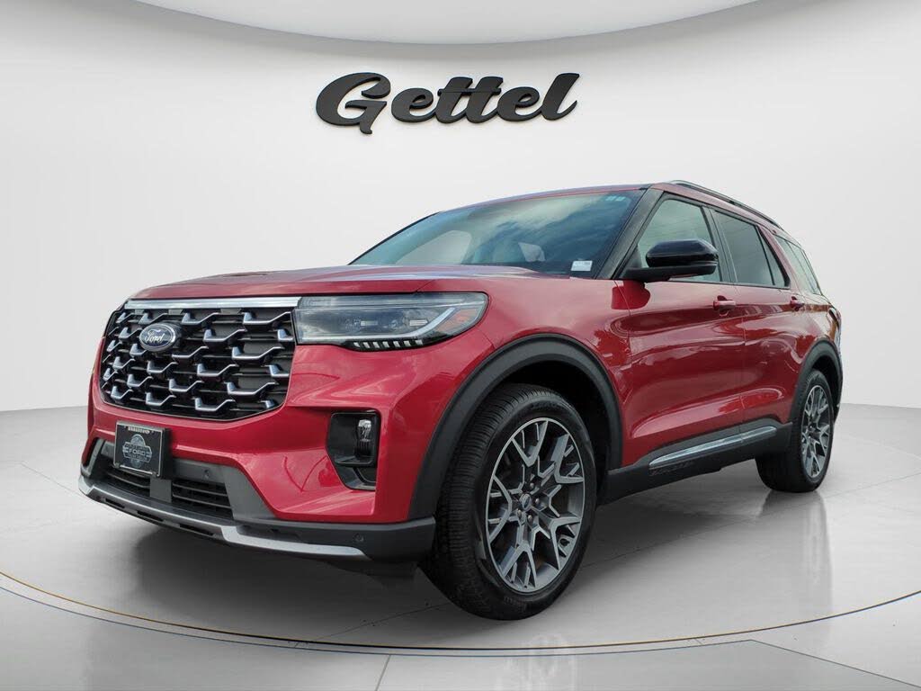Red Metallic 2025 Ford Explorer SUV / Crossover Rear-Wheel Drive Automatic