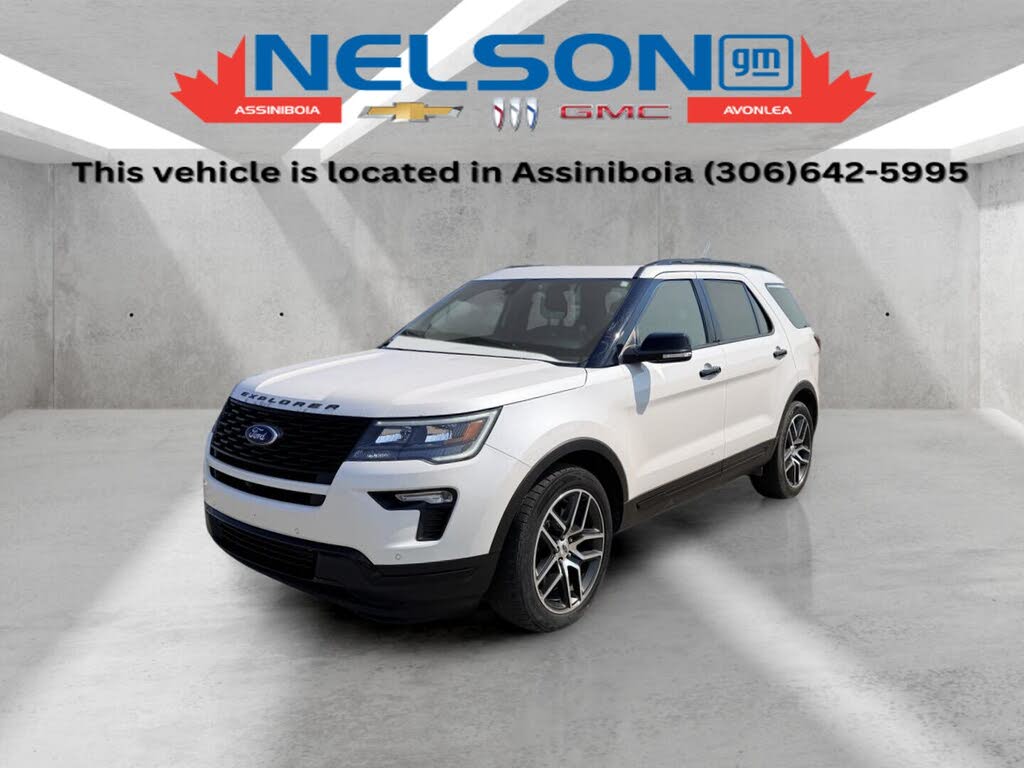 White 2018 Ford Explorer SUV / Crossover All-Wheel Drive Automatic
