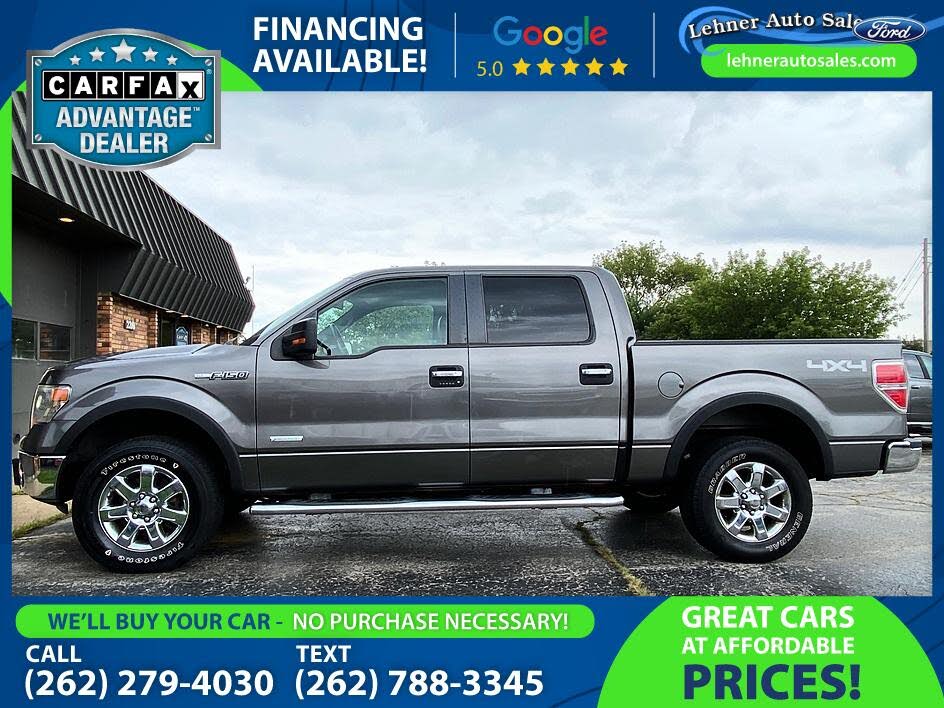 Sterling Gray Metallic 2014 Ford F-150 Pickup Truck Four-Wheel Drive Automatic