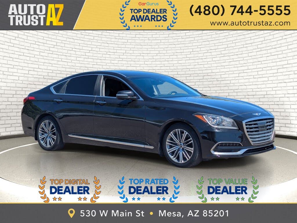 Black 2018 Genesis G80 Sedan All-Wheel Drive Automatic