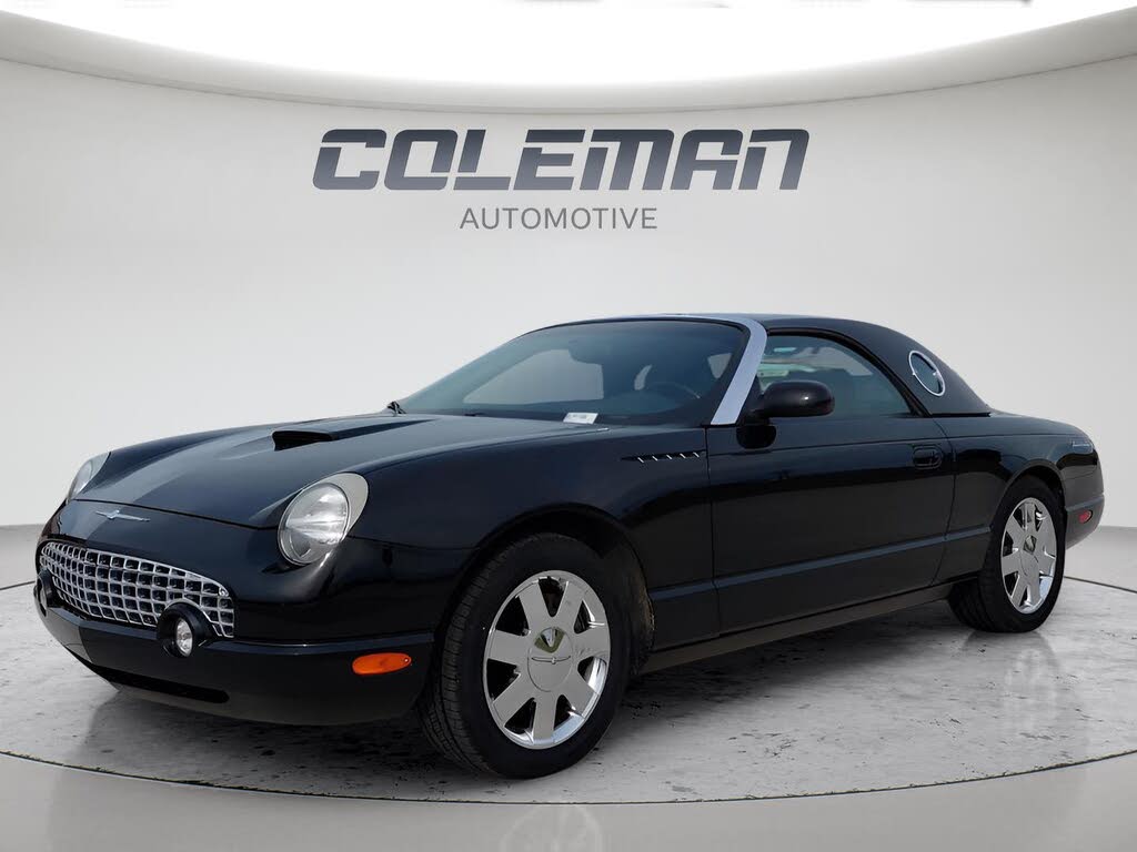 Black 2002 Ford Thunderbird Convertible Rear-Wheel Drive 