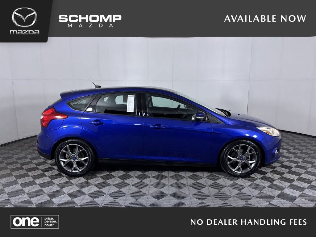 Blue 2014 Ford Focus Hatchback Front-Wheel Drive Automatic