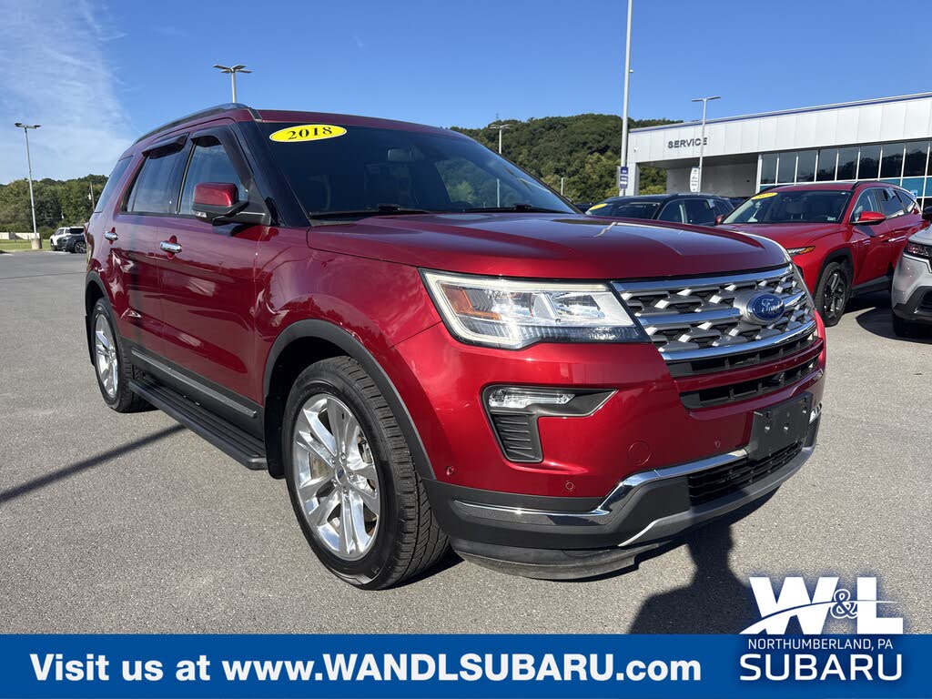 Red 2018 Ford Explorer SUV / Crossover All-Wheel Drive Automatic