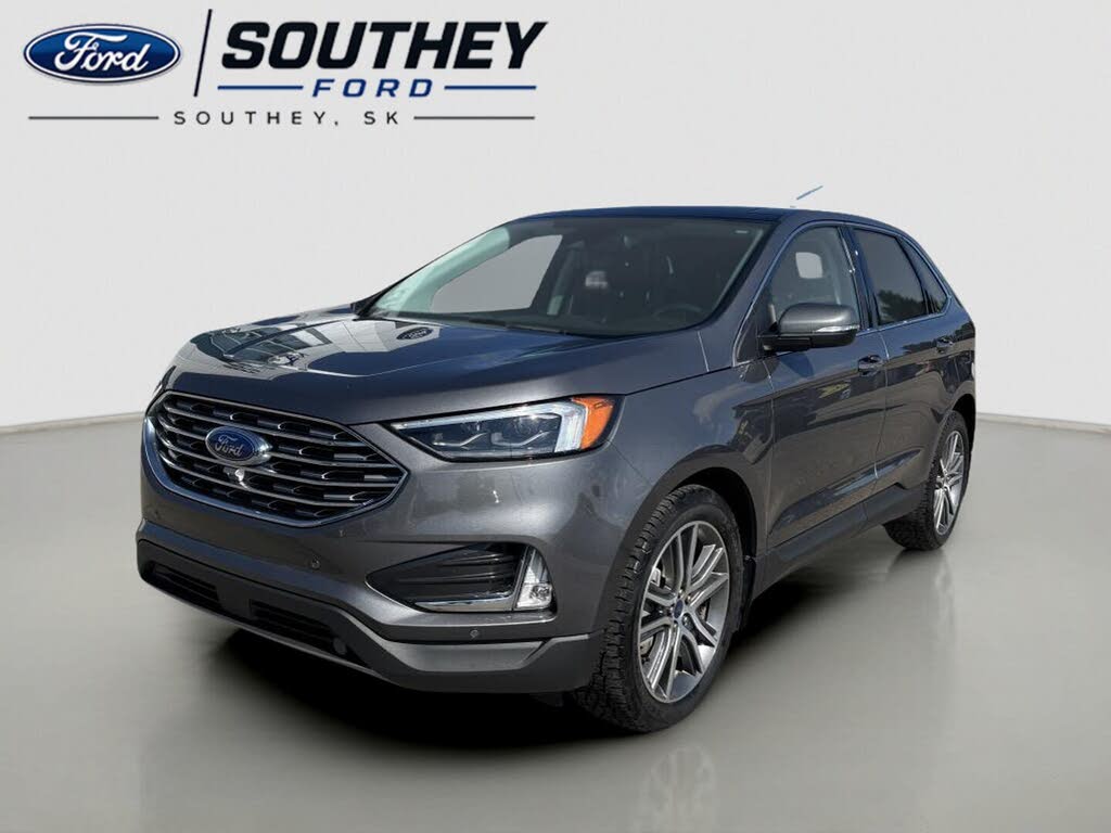 Gray 2022 Ford Edge SUV / Crossover All-Wheel Drive Automatic