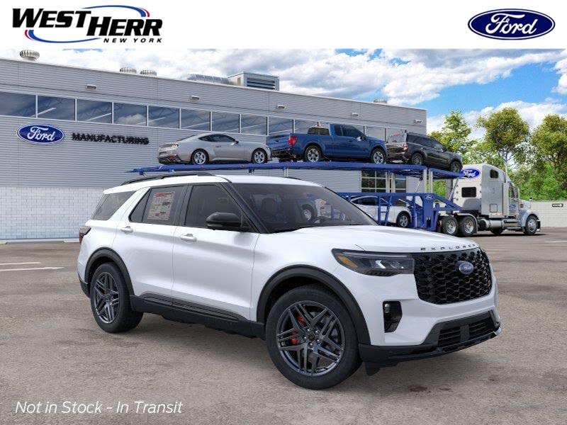 Star White Metallic Tri-Coat 2026 Ford Explorer SUV / Crossover All-Wheel Drive Automatic