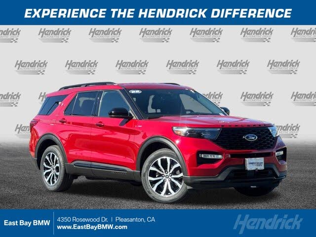 Rapid Red Metallic Tinted Clearcoat 2022 Ford Explorer SUV / Crossover All-Wheel Drive Automatic