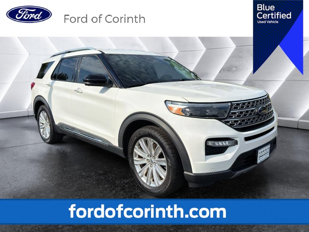 Star White Metallic Tri-Coat 2020 Ford Explorer SUV / Crossover Rear-Wheel Drive Automatic