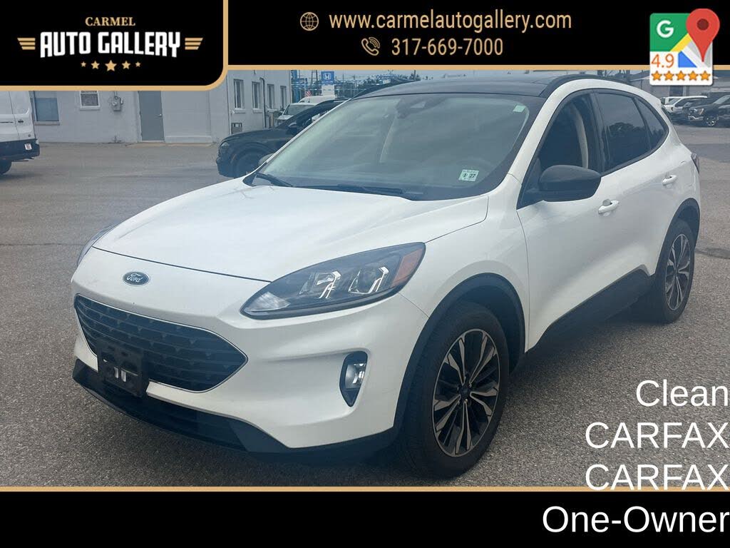 White Metallic 2022 Ford Escape SUV / Crossover All-Wheel Drive 8-Speed Automatic