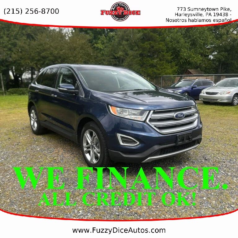 Blue 2017 Ford Edge SUV / Crossover All-Wheel Drive 6-Speed Automatic