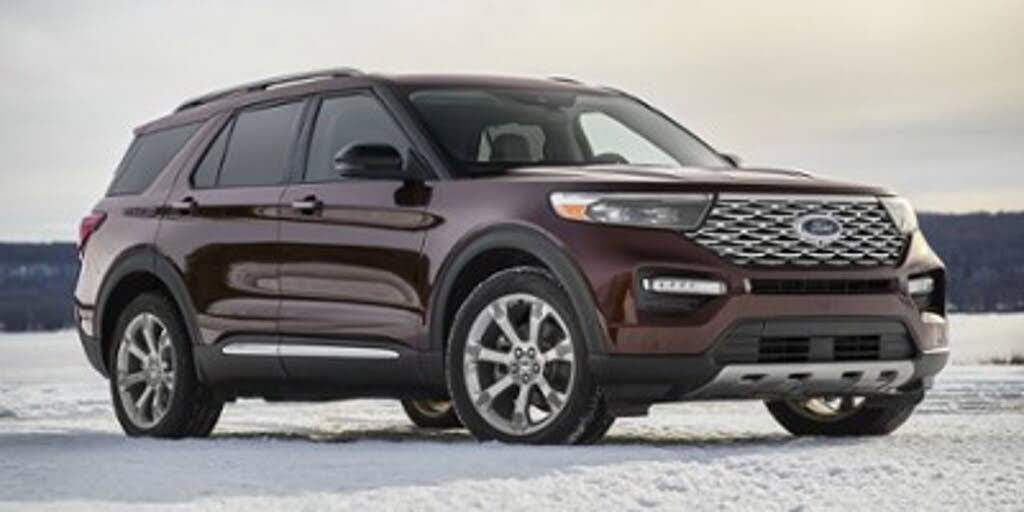 White 2020 Ford Explorer SUV / Crossover All-Wheel Drive Automatic