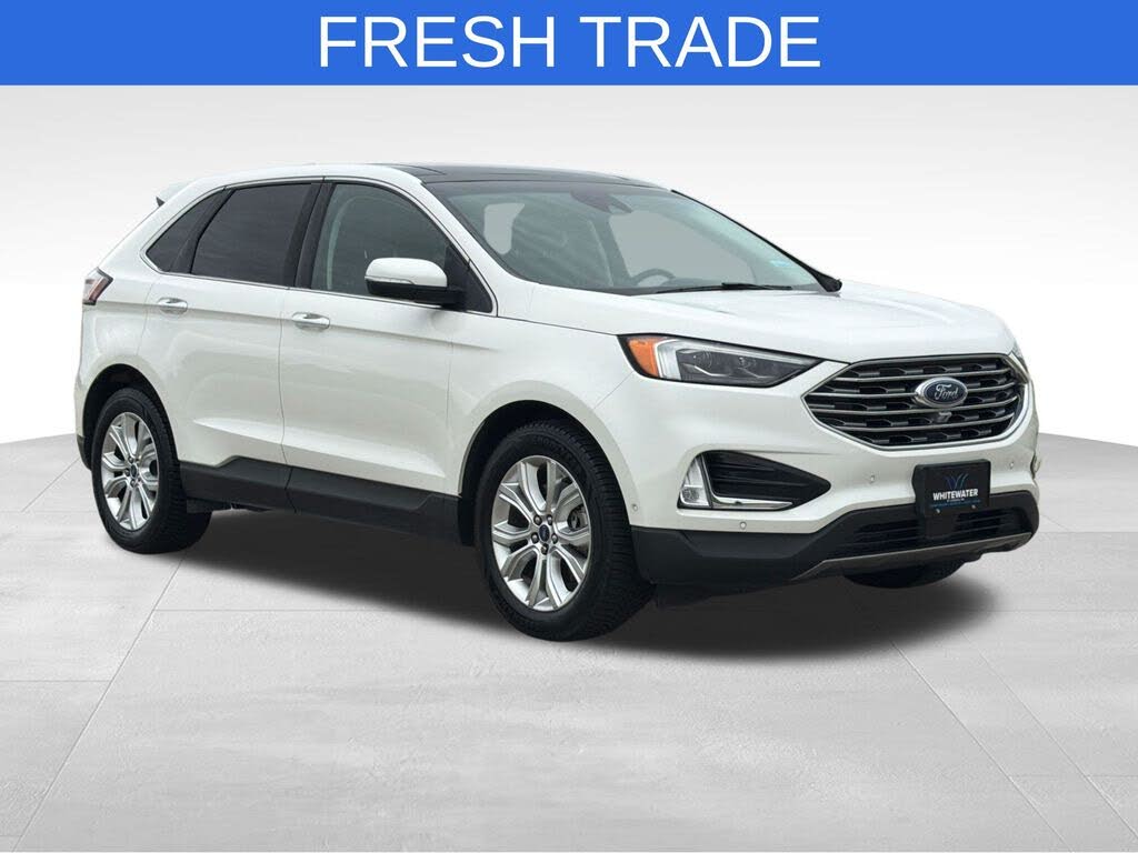 White Metallic 2020 Ford Edge SUV / Crossover All-Wheel Drive 8-Speed Automatic