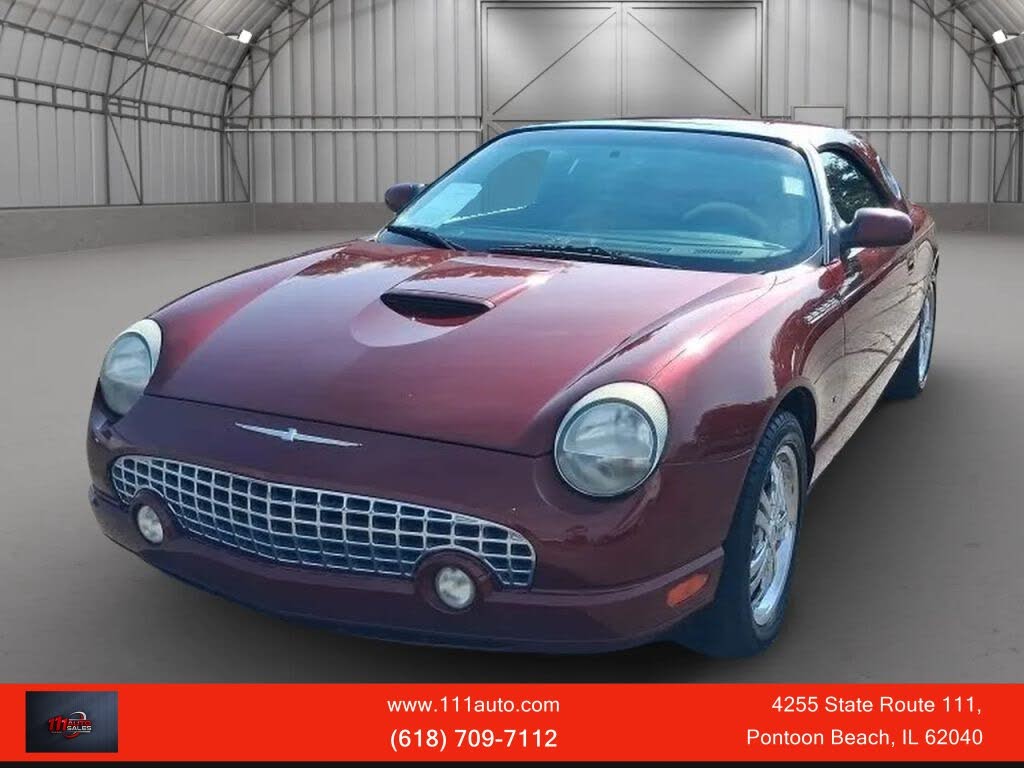 Red (Burgundy) 2004 Ford Thunderbird Convertible Rear-Wheel Drive Automatic